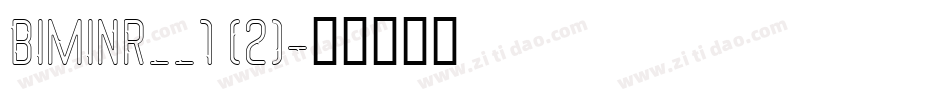BIMINR__1 (2)字体转换